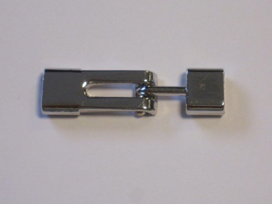 Koordsluiting plat platinum 13x47mm gat 25x95mm 1 ST 12281-8101