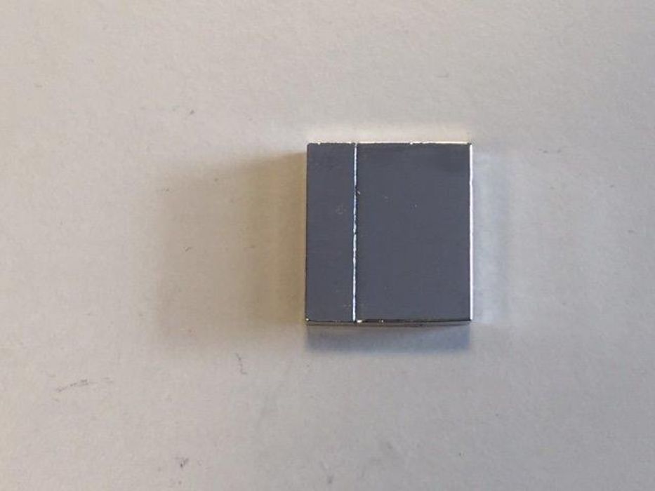 Magneetsluiting plat platinum 24x22mm (gat 3x21mm) 1 ST 12333-3313