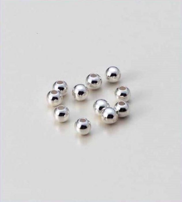 Metalen kralen 4MM platinum 35 ST 12166-6601