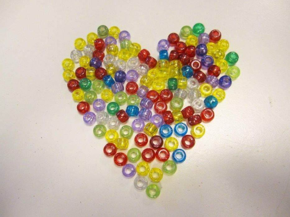 Pony Beads glitter 6x9MM assort kleuren 30 GR 12328-2802