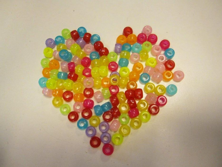 Pony Beads Glow-in-the-Dark 6x9MM assort kleuren 30 GR 12328-2803