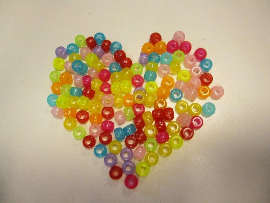 Pony Beads Glow-in-the-Dark 6x9MM assort kleuren 30 GR 12328-2803