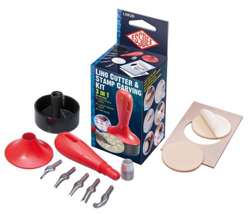 Essdee 3 in 1 Lino cutter & stamp carving kit