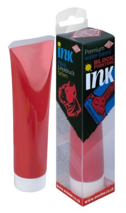 Essdee Block printing ink Premium Quality Brilliant rood 100ml