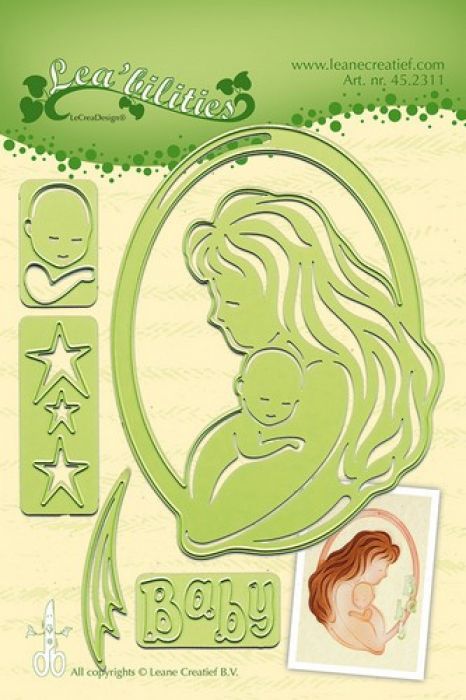 LeCrea - Lea’bilitie Mother & child snij en embossing mal 45.2311