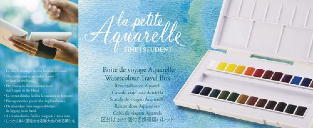 Sennelier La Petite Aquarelle set 24 halve napjes 