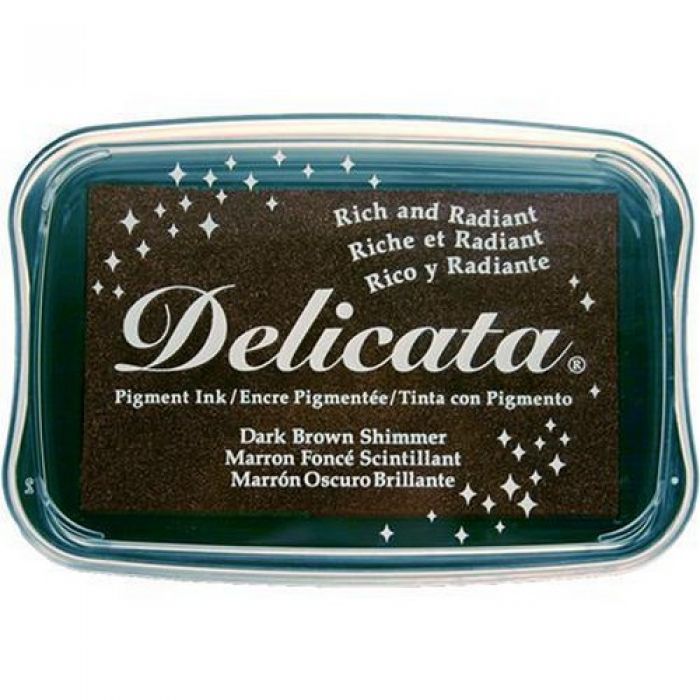 Delicata inktkussen Dark brown shimmer DE-000-354