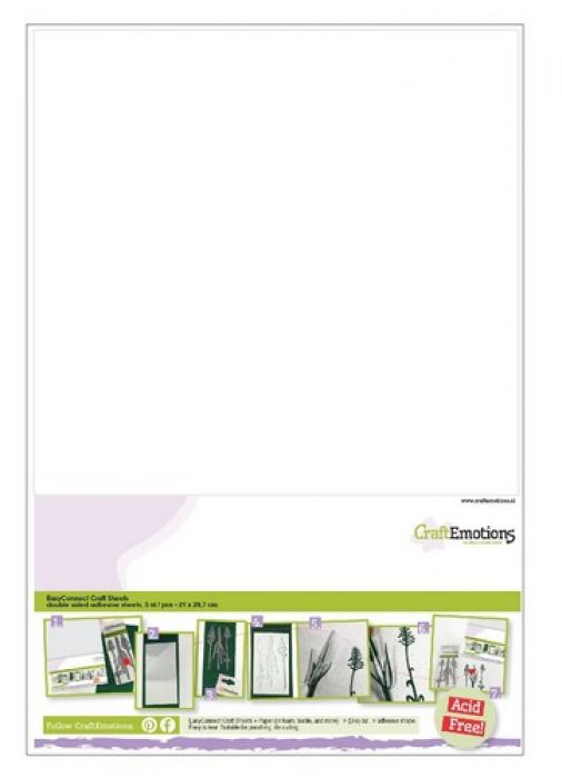  EasyConnect (dubbelzijdig klevend) Craft sheets A4 - 5 sheets