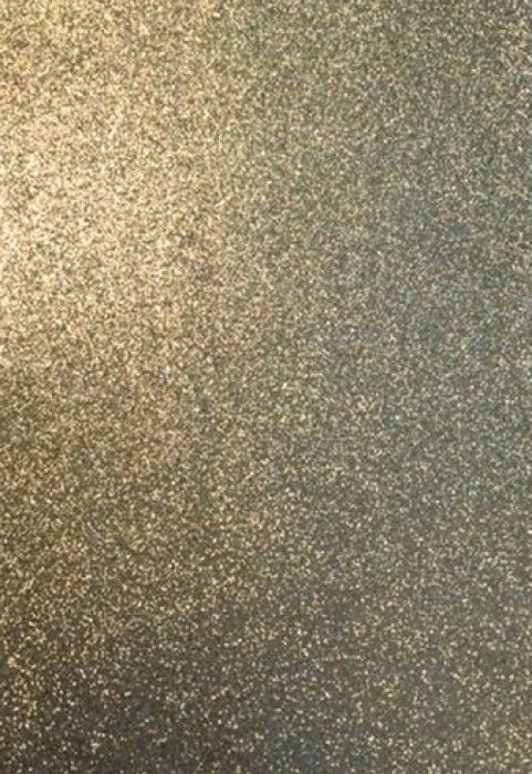 Rubber  vellen 2mm 22x30cm 5 st Goud glitter