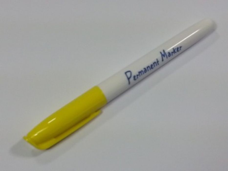 Krimpie Permanent marker - geel COLPTS30