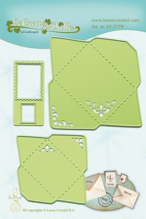 LeCrea - Lea’bilitie Envelopes snij en embossing mal 45.2779 4x5,5 - 3x4cm 