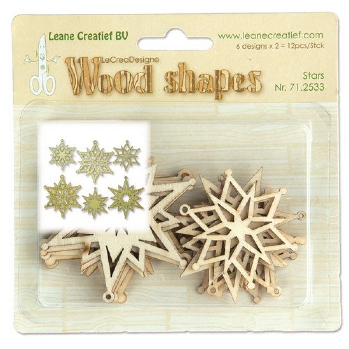 LeCrea - Wood shapes Stars 71.2533