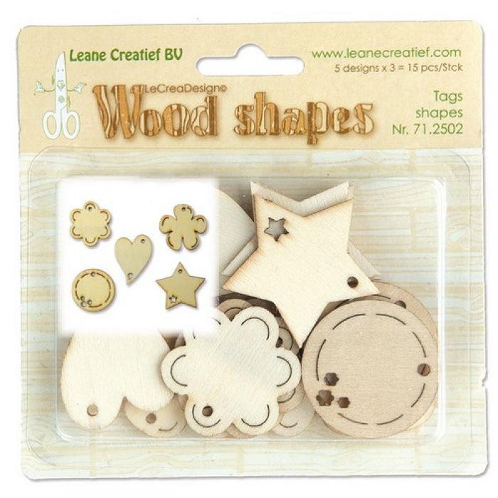 LeCrea - Wood shapes Tag shapes 71.2502