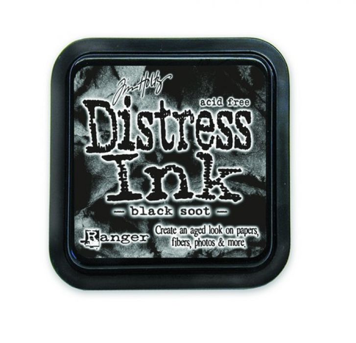 Ranger Distress Inks pad - black soot stamp pad TIM19541 Tim Holtz