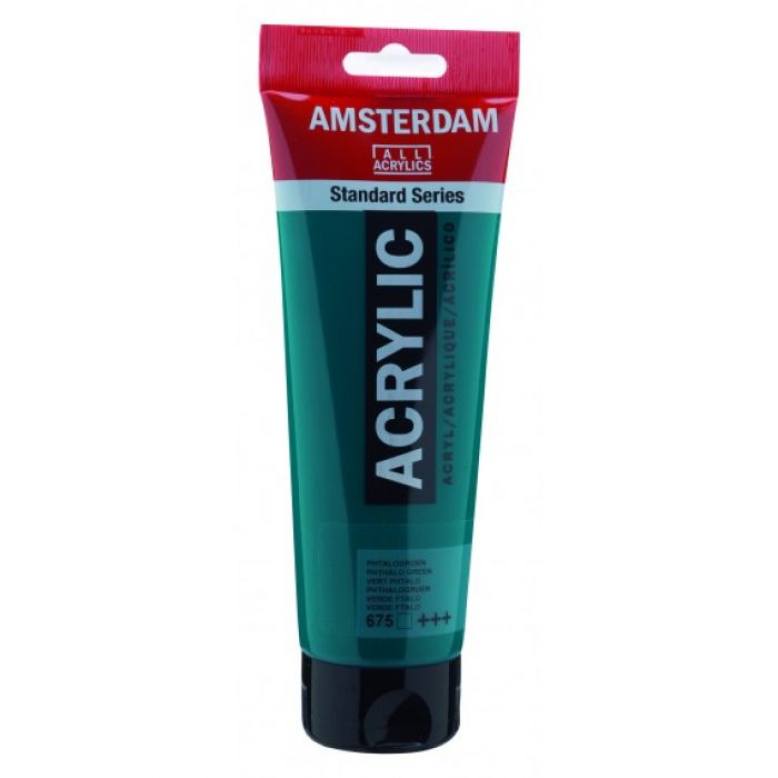 Amsterdam Acrylverf tube 120 ml  Phtalogroen, 675