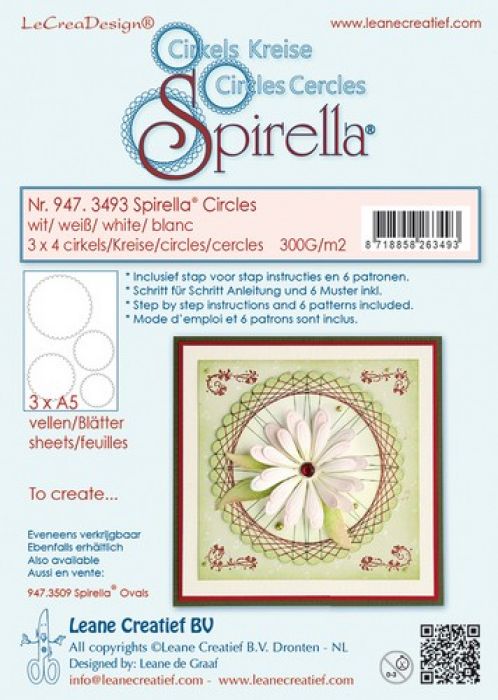 LeCrea - Spirella 12 pre-cut circles 300gr 947.3493