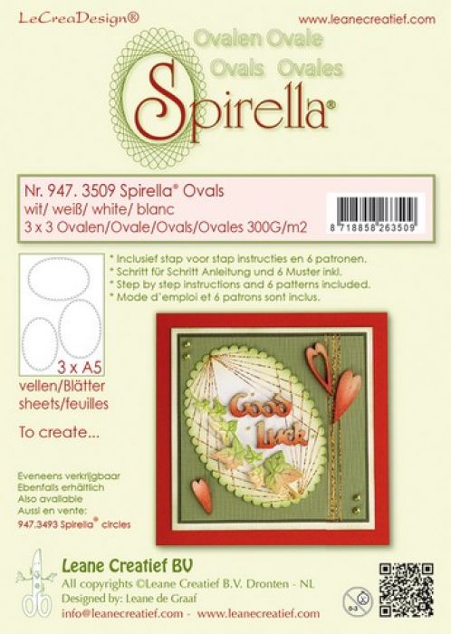 LeCrea - Spirella 12 pre-cut ovals 300gr 947.3509