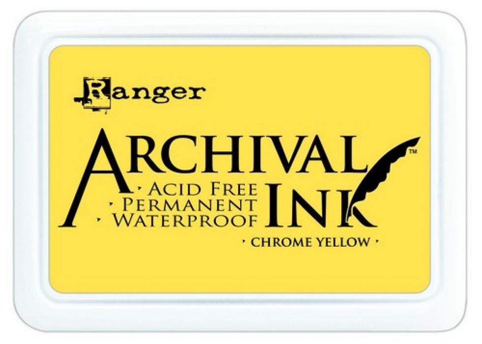 Ranger Archival Ink pad - chrome yellow AIP30591