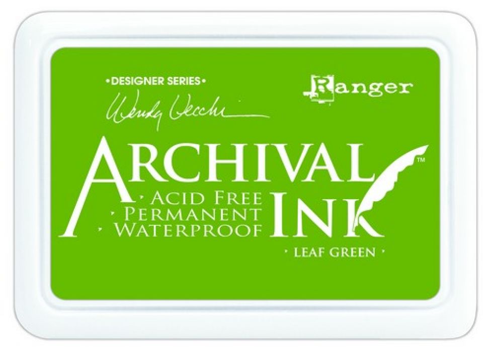 Ranger Archival Ink pad - leaf green AID41436 Wendy Vecchi