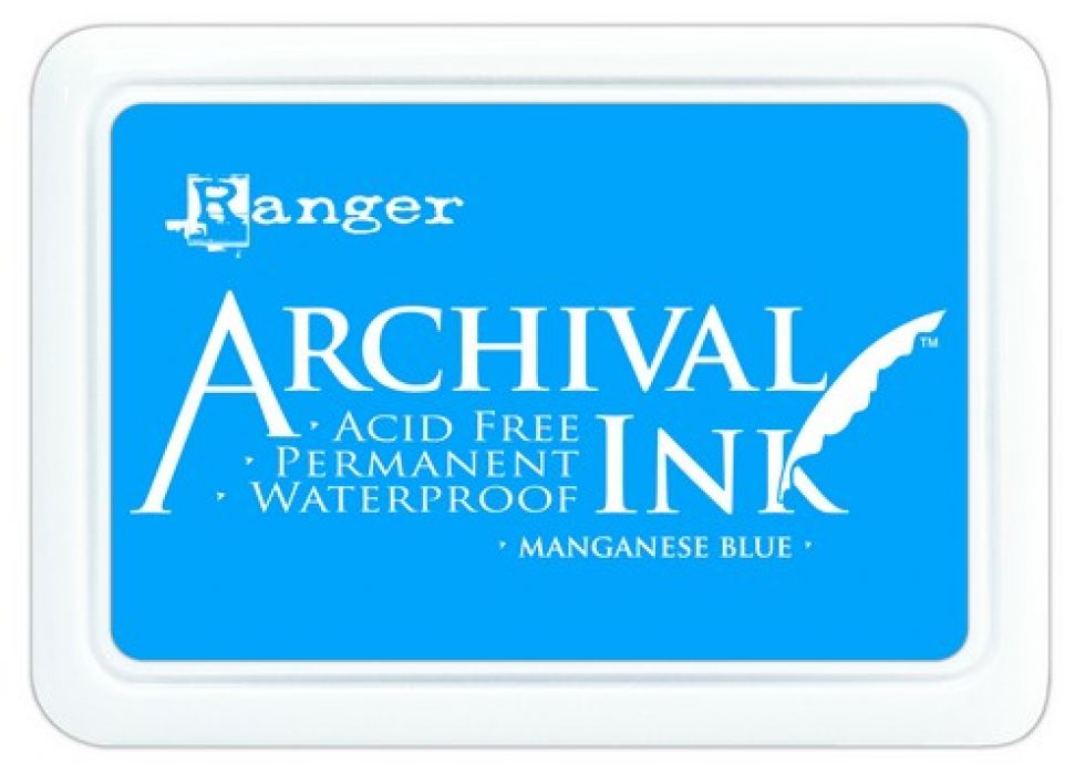 Ranger Archival Ink pad - manganese blue AIP30454