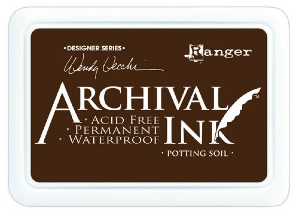 Ranger Archival Ink pad - potting soil AID38979 Wendy Vecchi