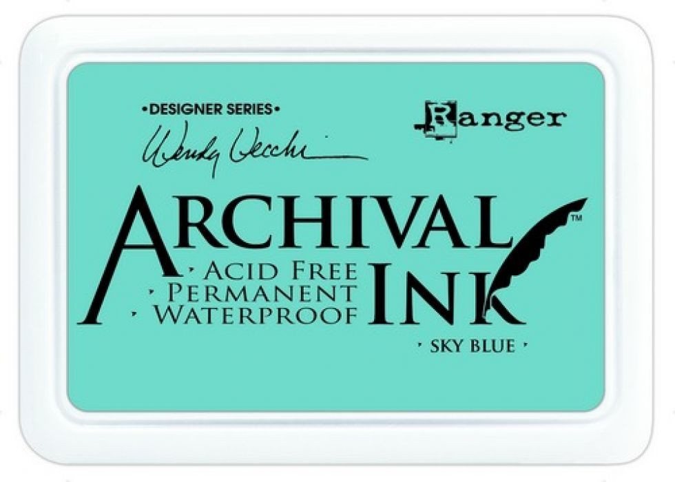 Ranger Archival Ink pad - sky blue AID45656 Wendy Vecchi