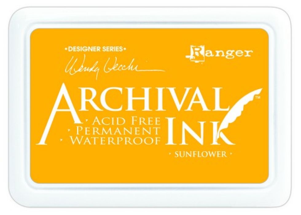 Ranger Archival Ink pad - sunflower AID49005 Wendy Vecchi