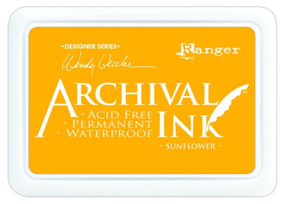 Ranger Archival Ink pad - sunflower AID49005 Wendy Vecchi