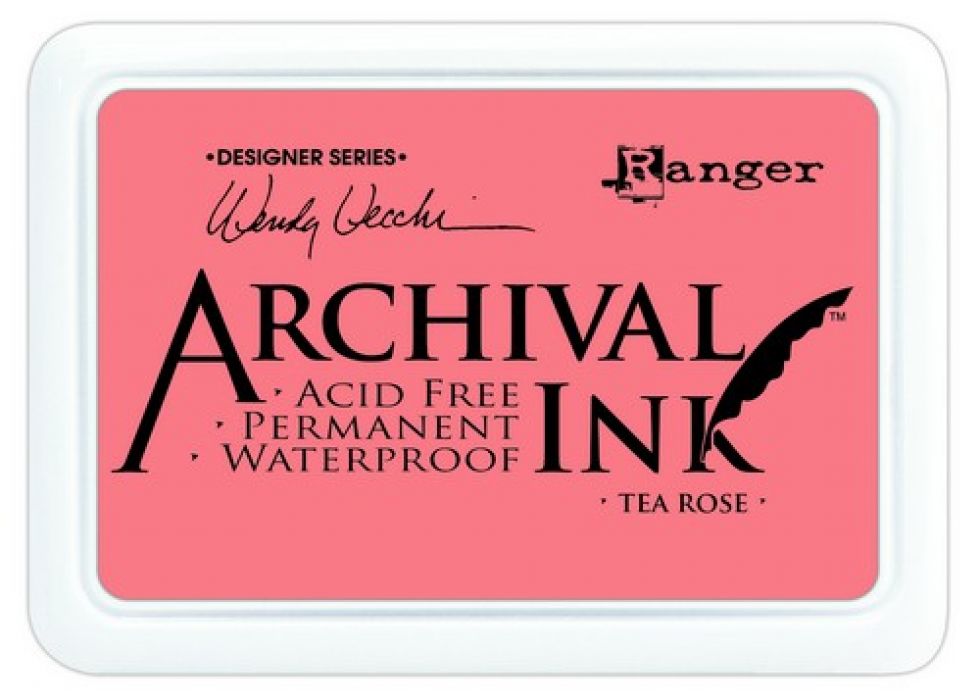 Ranger Archival Ink pad - tea rose AID45663 Wendy Vecchi
