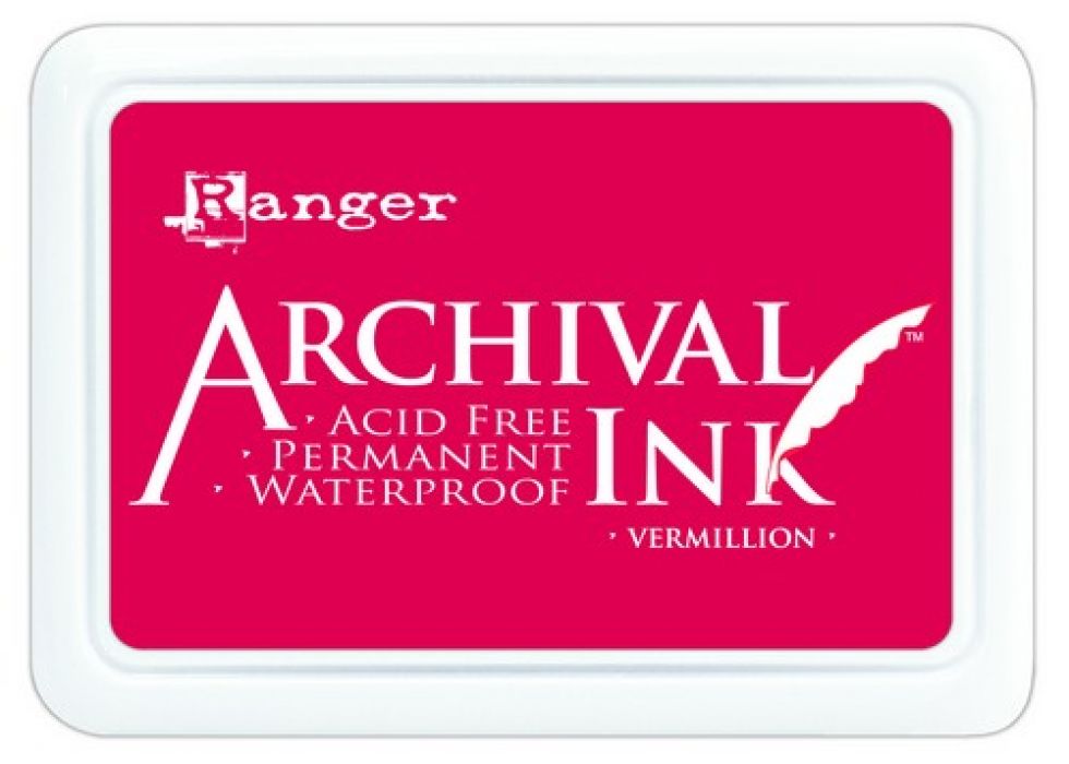 Ranger Archival Ink pad - vermillion AIP30461