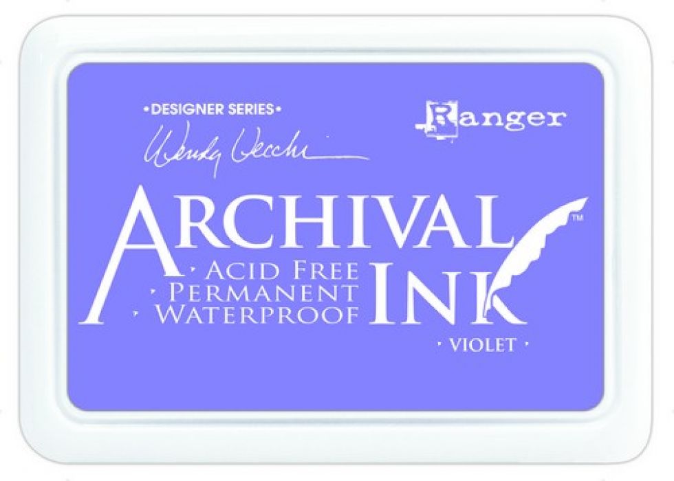 Ranger Archival Ink pad - violet AID45687 Wendy Vecchi