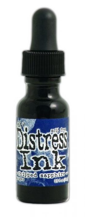 Ranger Distress Re- Inker 14 ml - chipped sapphire TIM27232 Tim Holtz