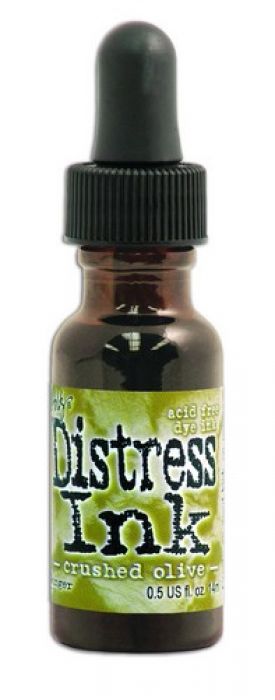 Ranger Distress Re- Inker 14 ml - crushed olive TIM27249 Tim Holtz