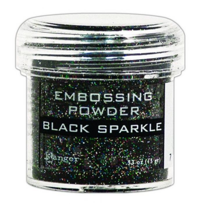Ranger Embossing Powder 34ml - black sparkle EPJ37460