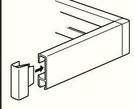 HOEKVERBINDER VOOR CLICK-RAIL