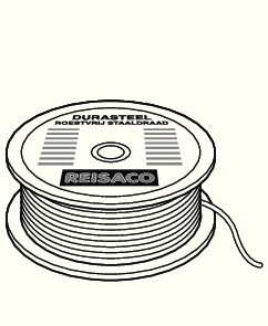 Staaldraad 56 METER DURASTEEL NR. 9