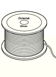 Staaldraad 343 METER DURACOAT SILVER NR. 3