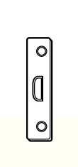 2 SCHROEFPLAATJES KLEIN+SCHR.  51 mm