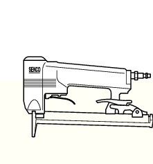 Pneumatische  NIETAPPARAAT Merk Senco, Model SFT10XP.