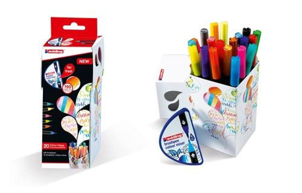edding--Box Colour Happy Set 20xbrush, mixer, wit e-1500 4-CH20+1