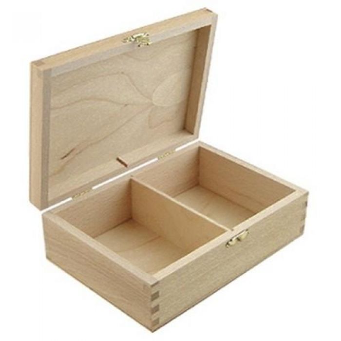 Houten speelkaarten doos 17cm x 12cm x 6cm paulownia