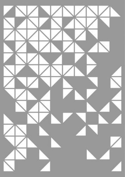 Pronty Mask stencil Pattern Triangles 470.803.043 A4