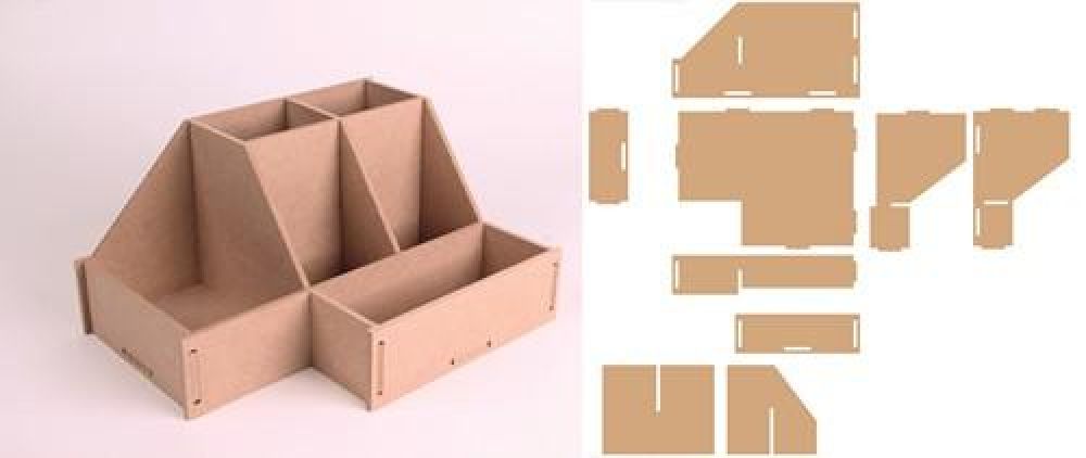 Pronty MDF 3D Toolbox 2 460.423.730 243x185x125mm