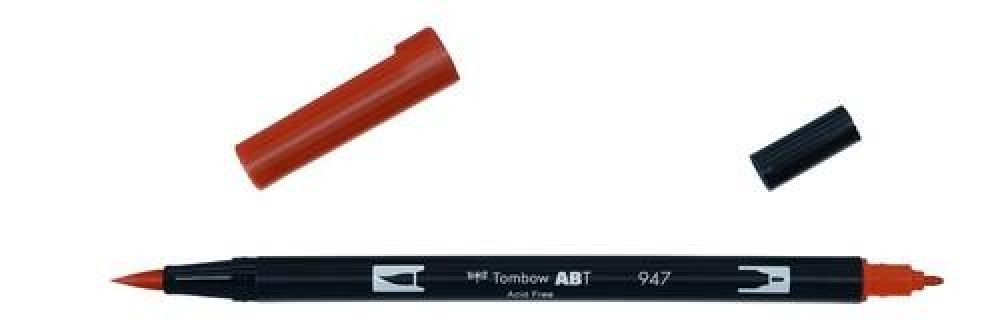 Tombow ABT dubbele brushpen burnt sienna ABT-947