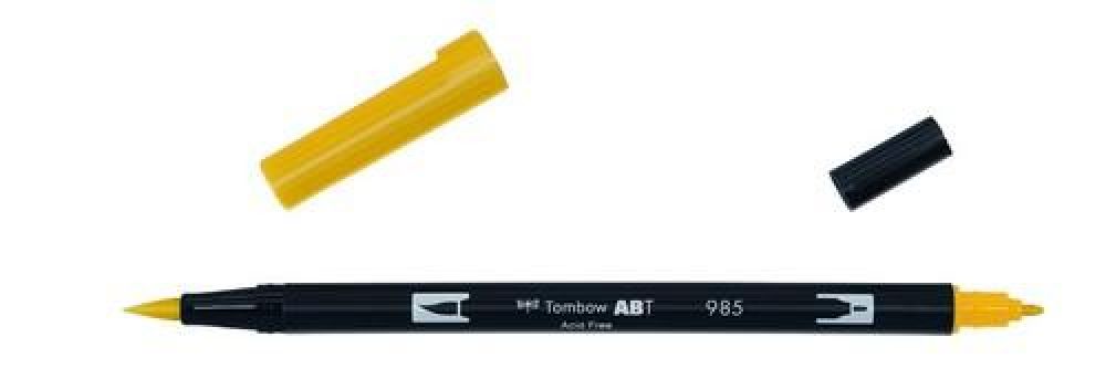 Tombow ABT dubbele brushpen chrome yellow ABT-985