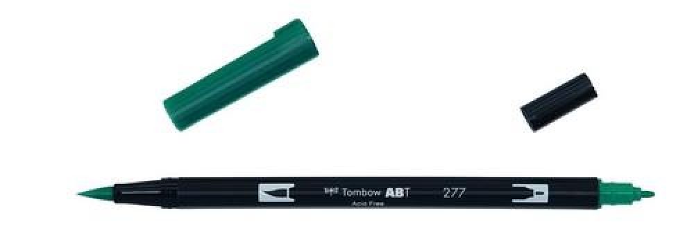 Tombow ABT dubbele brushpen dark green ABT-277