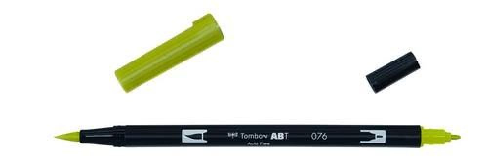 Tombow ABT dubbele brushpen green ochre ABT-076