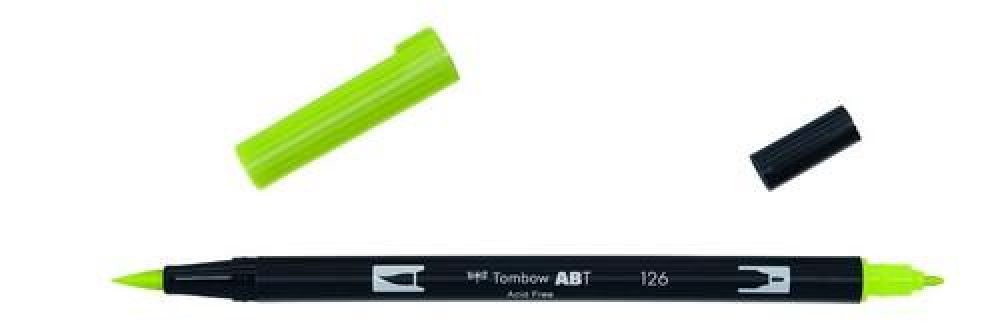 Tombow ABT dubbele brushpen light olive ABT-126