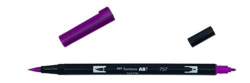 Tombow ABT dubbele brushpen port red ABT-757