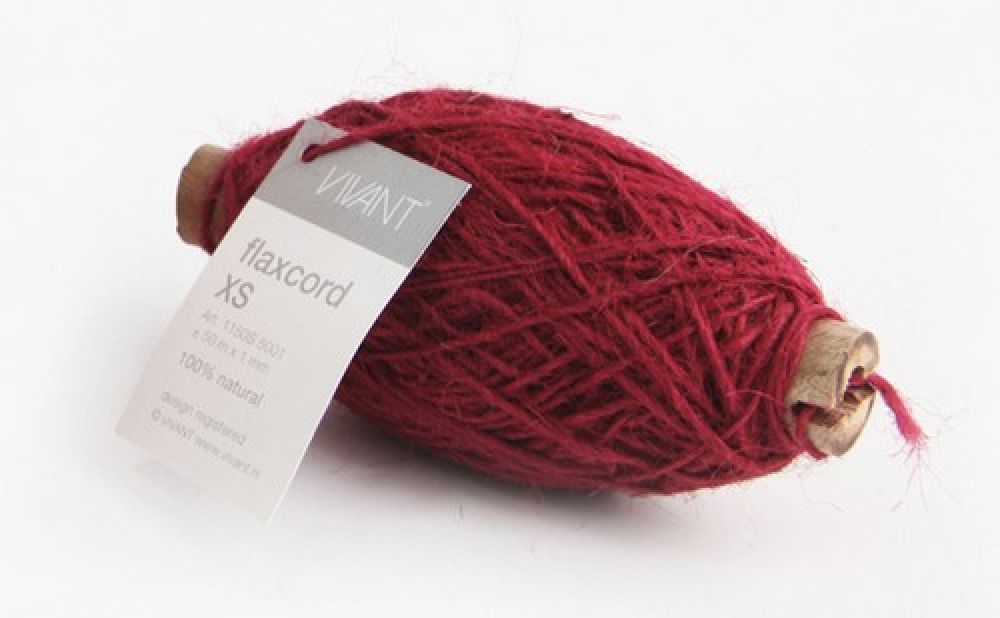 Vivant Jute Flax Koord XS fuchsia - 50 MT 1MM